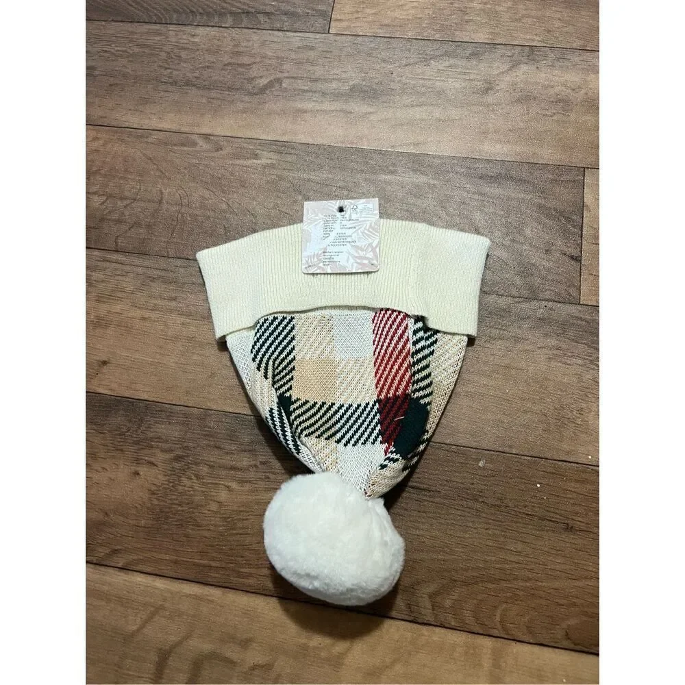 Tommy Bahama Kids Plaid Pom Hat 100% Polyester NEW